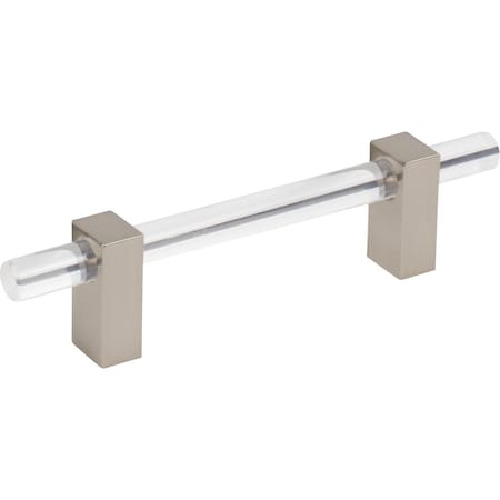 Jeffrey Alexander 96 Mm Center-To-Center Satin Nickel Spencer Cabinet Bar Pull 578-96SN